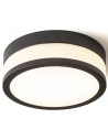 CIRA 23 Badeværelseslampe plafond Ø23 cm 1 x 12W LED - Sort/Opalhvid