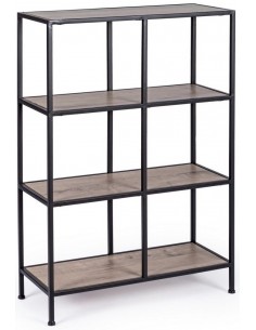 Reol i mdf og stål H90 x...