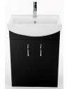 Odessa komplet badmiljø B54,6 cm - Sort højglans