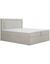 Annecy kontinentalseng med opbevaring og sengegavl 160 x 200 cm med 7 komfortzoner - Beige