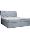 Canto kontinentalseng med opbevaring og sengegavl 180 x 200 cm med 7 komfortzoner - Blågrå