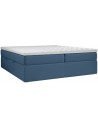 Base kontinentalseng med opbevaring 140 x 200 cm med 7 komfortzoner - Blå