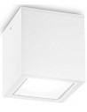 TECHO Loftlampe i aluminium og glas 15 x 15 cm 1 x GU10 - Hvid