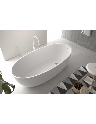 Oval fritstående badekar 170 x 80 cm...