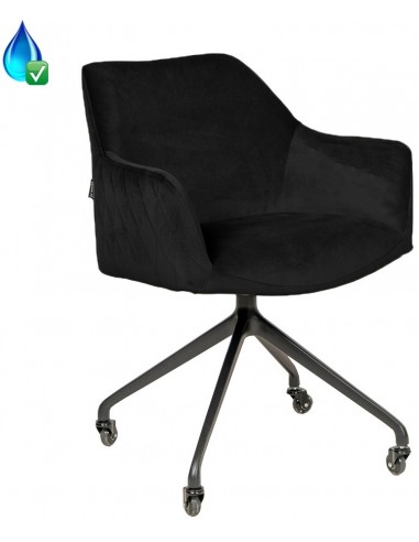 Quinn kontorstol i velour H81 cm -...