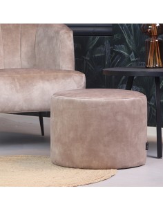 Beau puf i velour Ø50 x H37... 2
