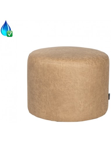 Kyla puf i øko-læder Ø50 x H37 cm -...