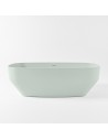 STONE fritstående badekar 170 x 75 cm Solid surface - Svag grøn