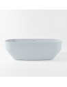 STONE fritstående badekar 170 x 75 cm Solid surface - Babyblå