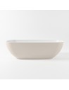 ROCK fritstående badekar 170 x 70 cm Solid surface - Talkum/Linned