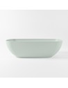ROCK fritstående badekar 170 x 70 cm Solid surface - Svag grøn