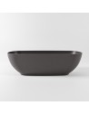 ROCK fritstående badekar 170 x 70 cm Solid surface - Mørkegrå