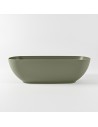 ROCK fritstående badekar 170 x 70 cm Solid surface - Armygrøn