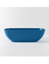 ROCK fritstående badekar 170 x 70 cm Solid surface - Jeansblå