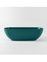 ROCK fritstående badekar 170 x 70 cm Solid surface - Petrolium