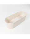 NOBLE fritstående badekar 180 x 75 cm Solid surface - Linned