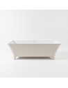 LUNDY fritstående badekar 170 x 75 cm Solid surface - Talkum/Linned