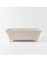 LUNDY fritstående badekar 170 x 75 cm Solid surface - Linned