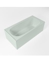 FREEZE fritstående badekar 180 x 85 cm Solid surface - Svag grøn
