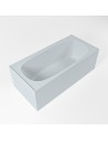 FREEZE fritstående badekar 180 x 85 cm Solid surface - Babyblå