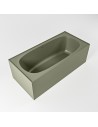 FREEZE fritstående badekar 180 x 85 cm Solid surface - Armygrøn