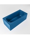 FREEZE fritstående badekar 180 x 85 cm Solid surface - Jeansblå