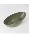 FLOAT fritstående badekar 170 x 80 cm Solid surface - Armygrøn