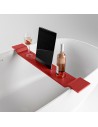 EASY hylde til badekar B86 cm Solid surface - Rød