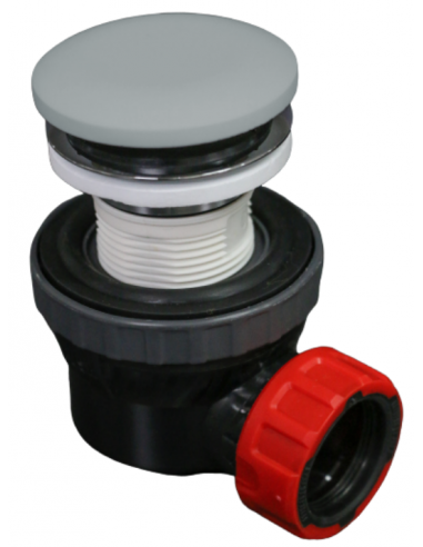 EASY bundventil pop-up 1 1/4" Solid...