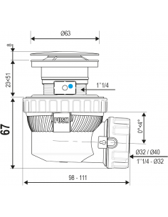 EASY bundventil pop-up 1... 2