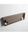 EASY hylde til badeværelset 89,5 x 29,5 cm Solid surface - Røg