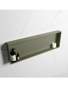 EASY hylde til badeværelset 89,5 x 29,5 cm Solid surface - Armygrøn