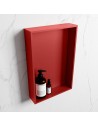 EASY hylde til badeværelset 44,5 x 29,5 cm Solid surface - Rød