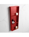 EASY hylde til badeværelset 89,5 x 29,5 cm Solid surface - Rød