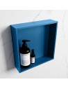 EASY hylde til badeværelset 29,5 x 29,5 cm Solid surface - Jeansblå