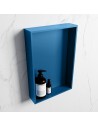 EASY hylde til badeværelset 44,5 x 29,5 cm Solid surface - Jeansblå