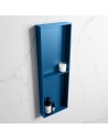 EASY hylde til badeværelset 89,5 x 29,5 cm Solid surface - Jeansblå
