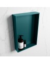 EASY hylde til badeværelset 44,5 x 29,5 cm Solid surface - Petrolium