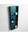 EASY hylde til badeværelset 89,5 x 29,5 cm Solid surface - Petrolium