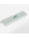 LEX væghængt håndvask 120 x 30 cm Solid surface - Svag grøn