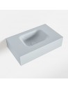 LEX væghængt håndvask 50 x 30 cm Solid surface - Babyblå