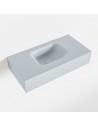 LEX væghængt håndvask 60 x 30 cm Solid surface - Babyblå