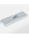 LEX væghængt håndvask 100 x 30 cm Solid surface - Babyblå