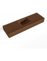 LEX væghængt håndvask 100 x 30 cm Solid surface - Rust