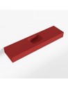 LEX væghængt håndvask 120 x 30 cm Solid surface - Rød