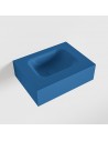 LEX væghængt håndvask 40 x 30 cm Solid surface - Jeansblå
