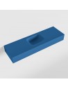 LEX væghængt håndvask 100 x 30 cm Solid surface - Jeansblå