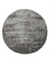 Dolce rundt tæppe i polyester og uld Ø200 cm - Sort