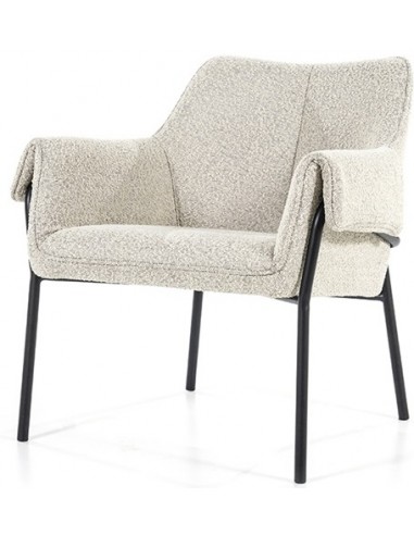 Tony lænestol i polyester og metal...