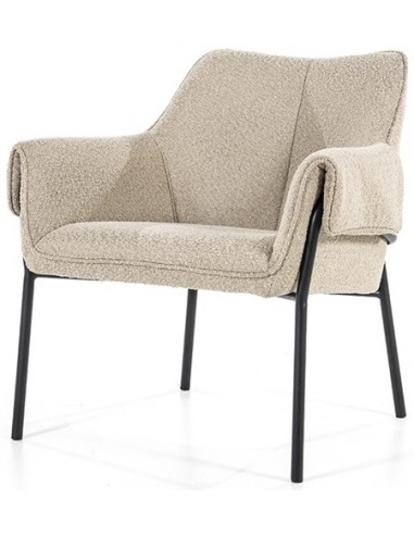 Tony lænestol i polyester og metal...